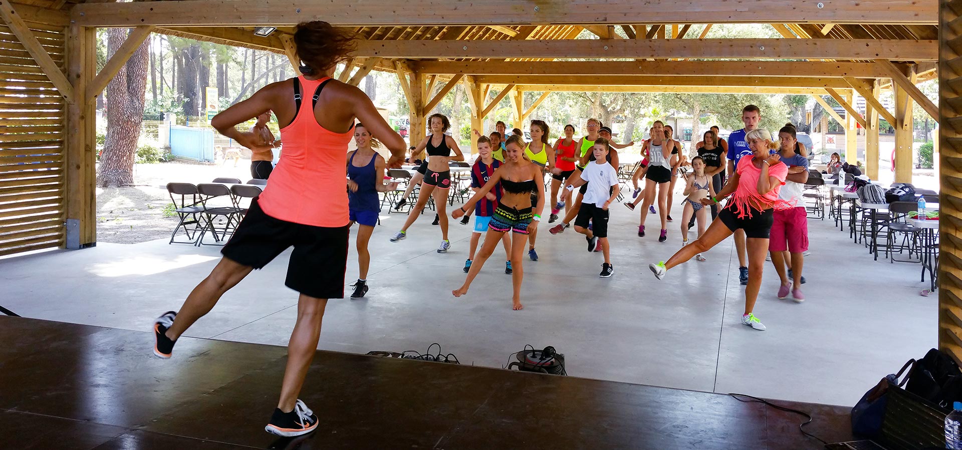 Camping san damiano animation cours sport zumba